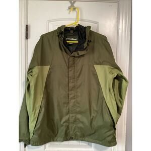 Eddie Bauer Weatheredge Rain Jacket Parka Coat Hooded Men's M